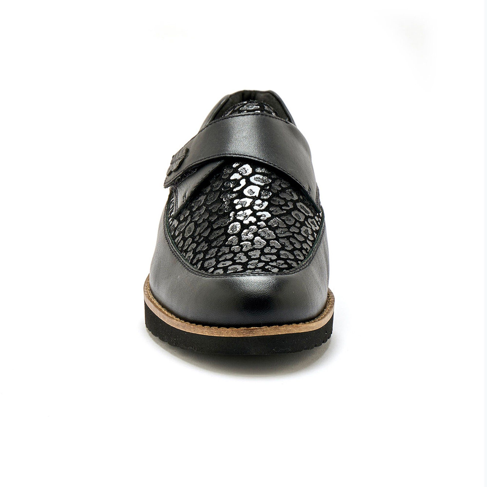 Derbies scratchées largeur confort tout cuir