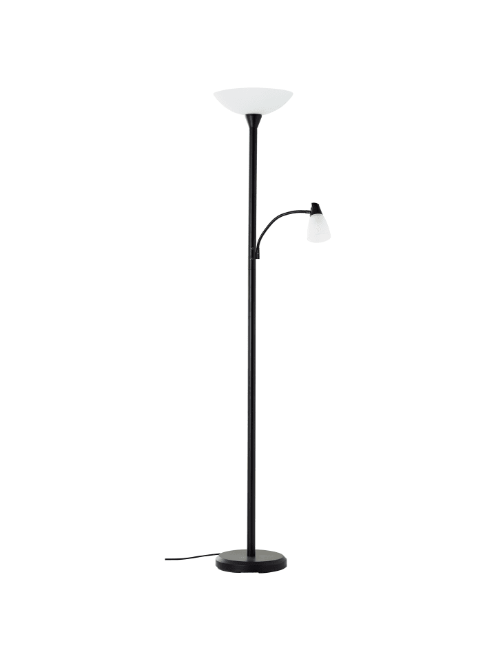 Brilliant Deckenfluter mit Lesearm Lucy ⌀ 30,5 cm in schwarz günstig kaufen onesize