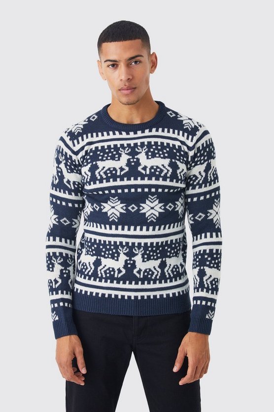 Rentier Weihnachtspullover
