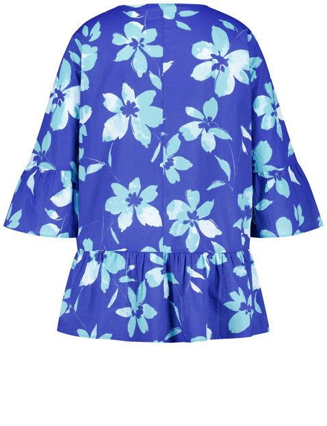 Ausgestellte Bluse mit Volants