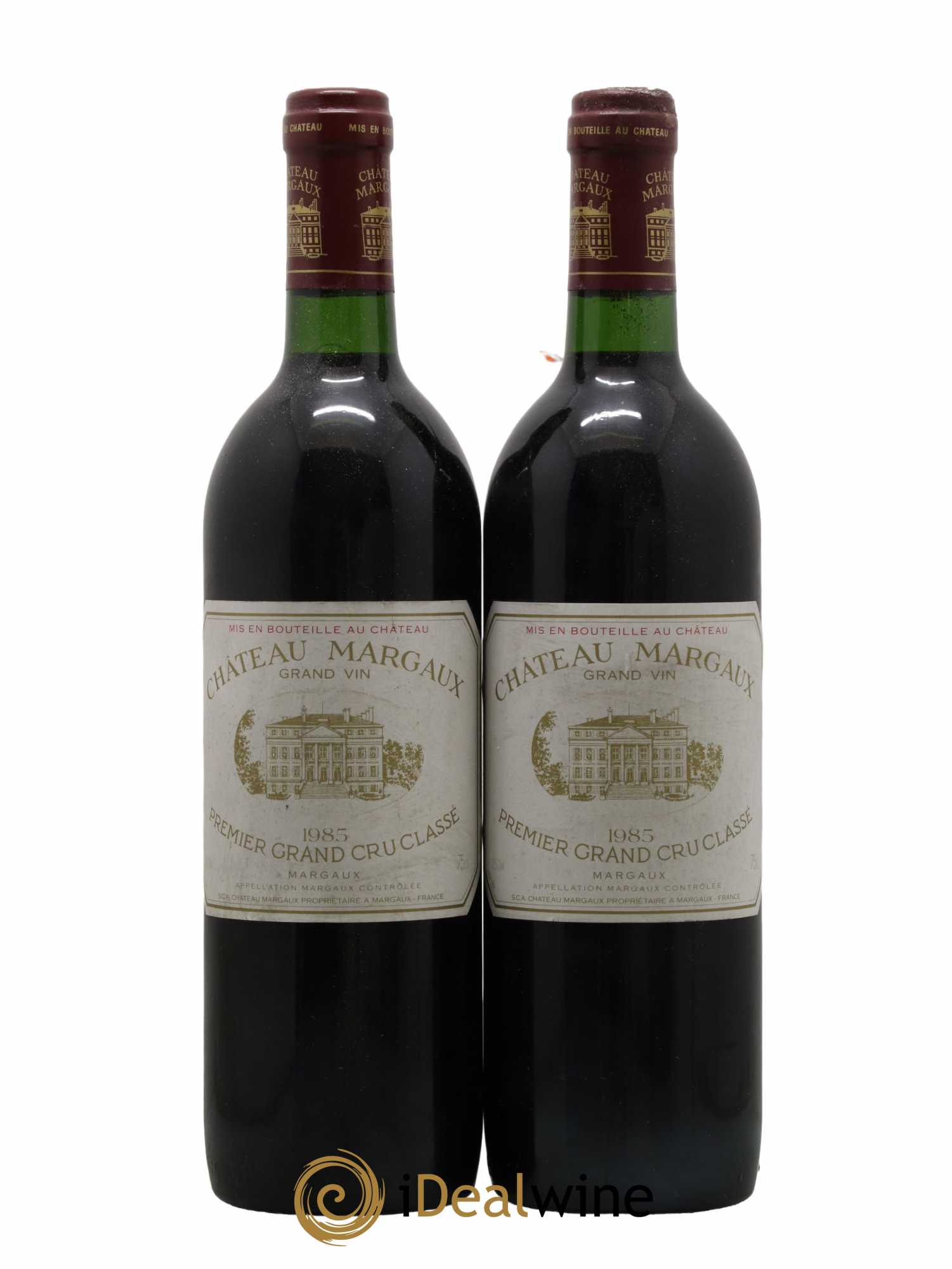 Château Margaux 1er Grand Cru Classé  1985 - Lot de 2 Bouteilles