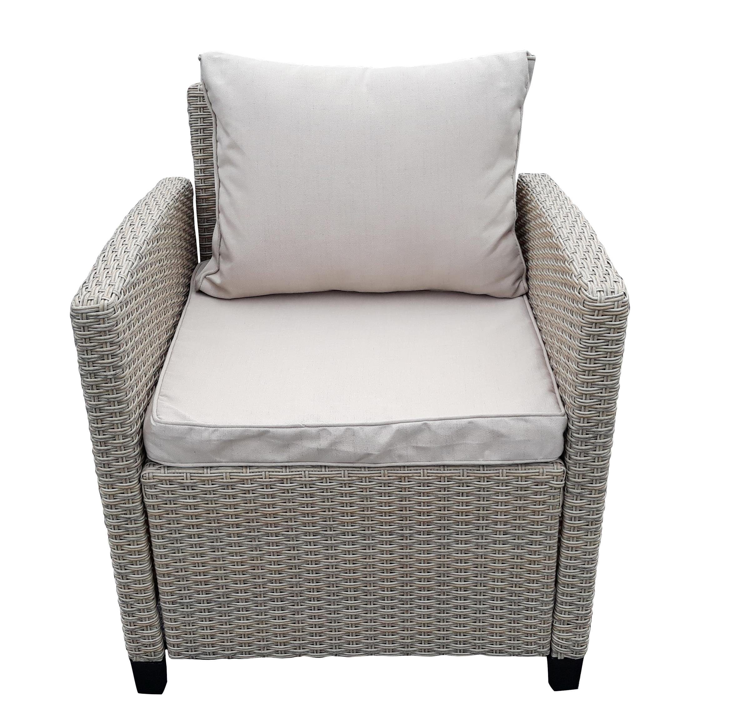 Green Spirit Loungeset Garten Sitzgruppe Madeira, beige, (Set, 6-tlg)