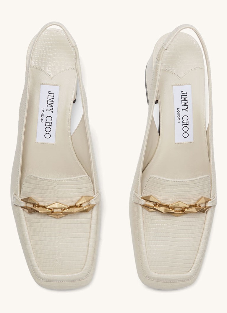 Jimmy Choo Diamond Tilda 45 -vasikannahkaslingback-kengät