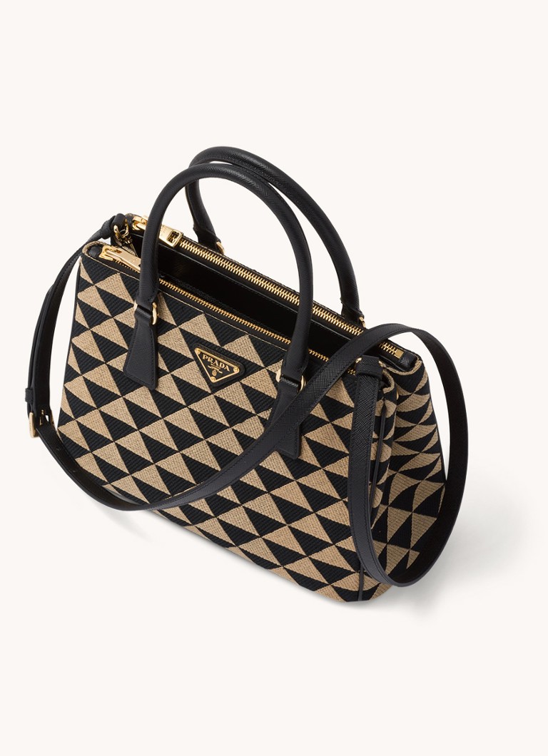 Geantă mică Prada Symbol cu detalii din piele