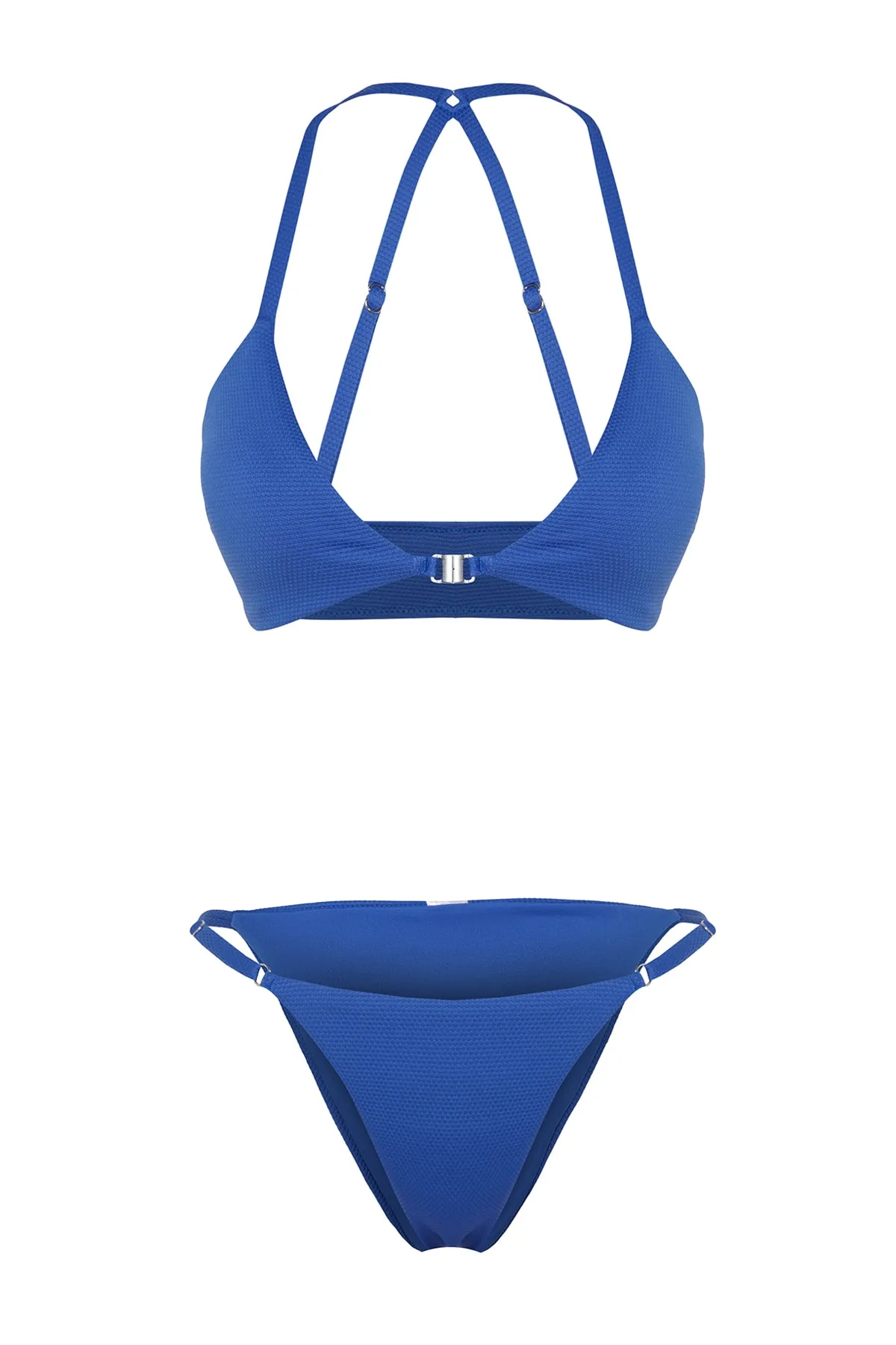 Trendyol Collection  Bikini-Set - Blau - Strukturiert