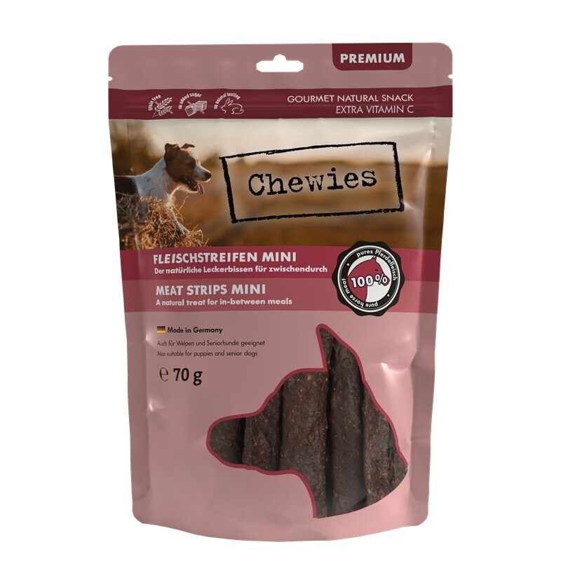 Chewies Snacks Chewies Fleischstreifen Pferd 70 g