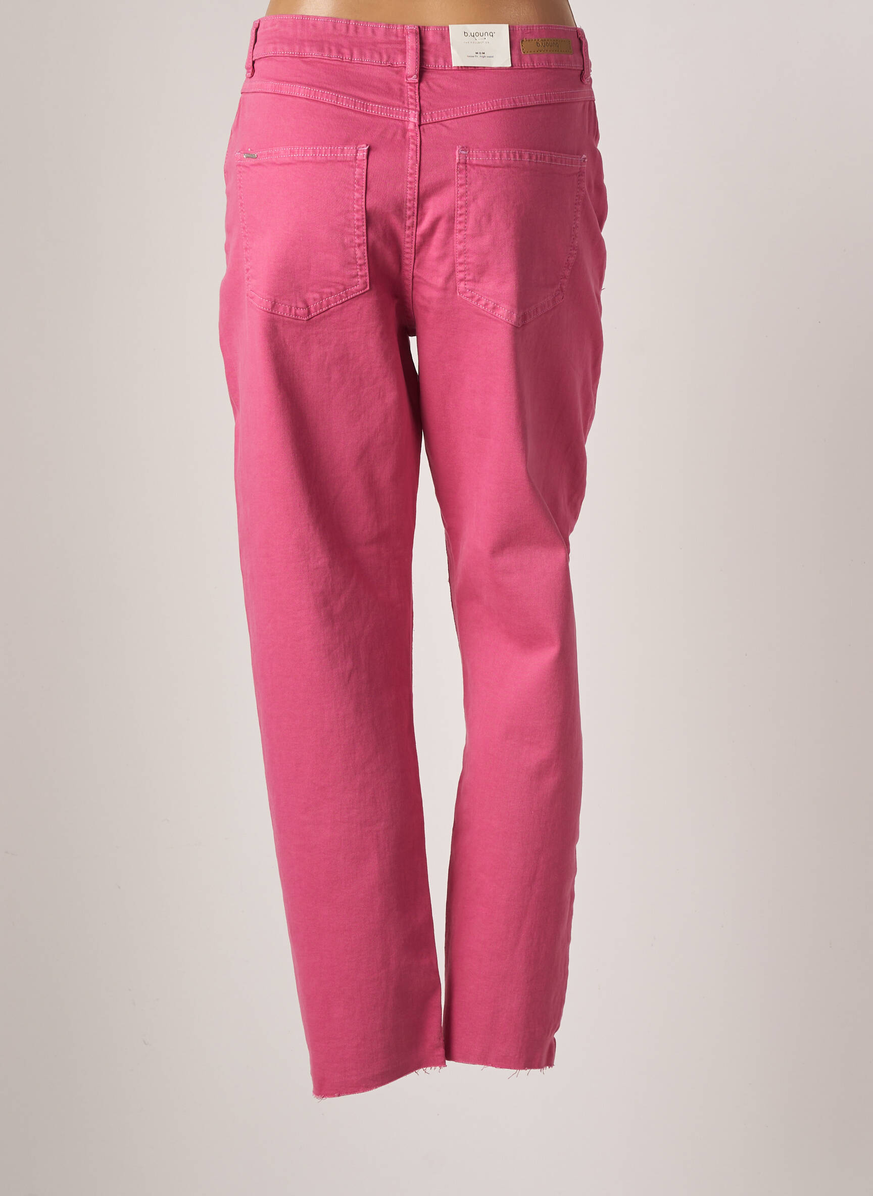 B Young Jeans Coupe Droite Femme couleur rose