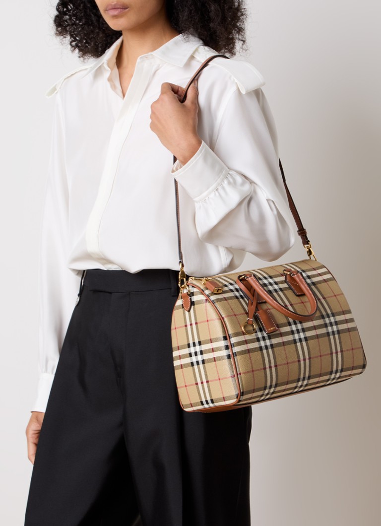 Burberry rokassoma ar rūtainu rakstu un noņemamu plecu siksnu