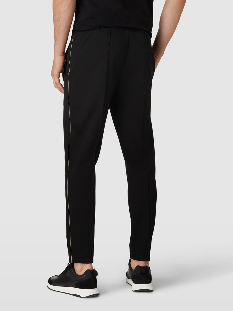 Sweatpants mit elastischem Bund Modell 'Lamont' in schwarz