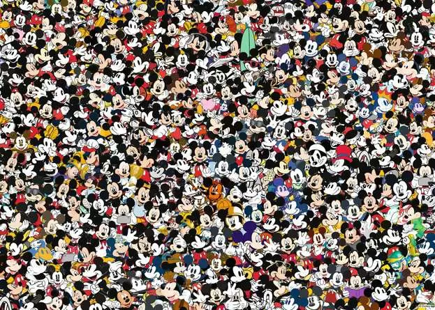 Puzzle 1000 Teile - Challenge Mickey