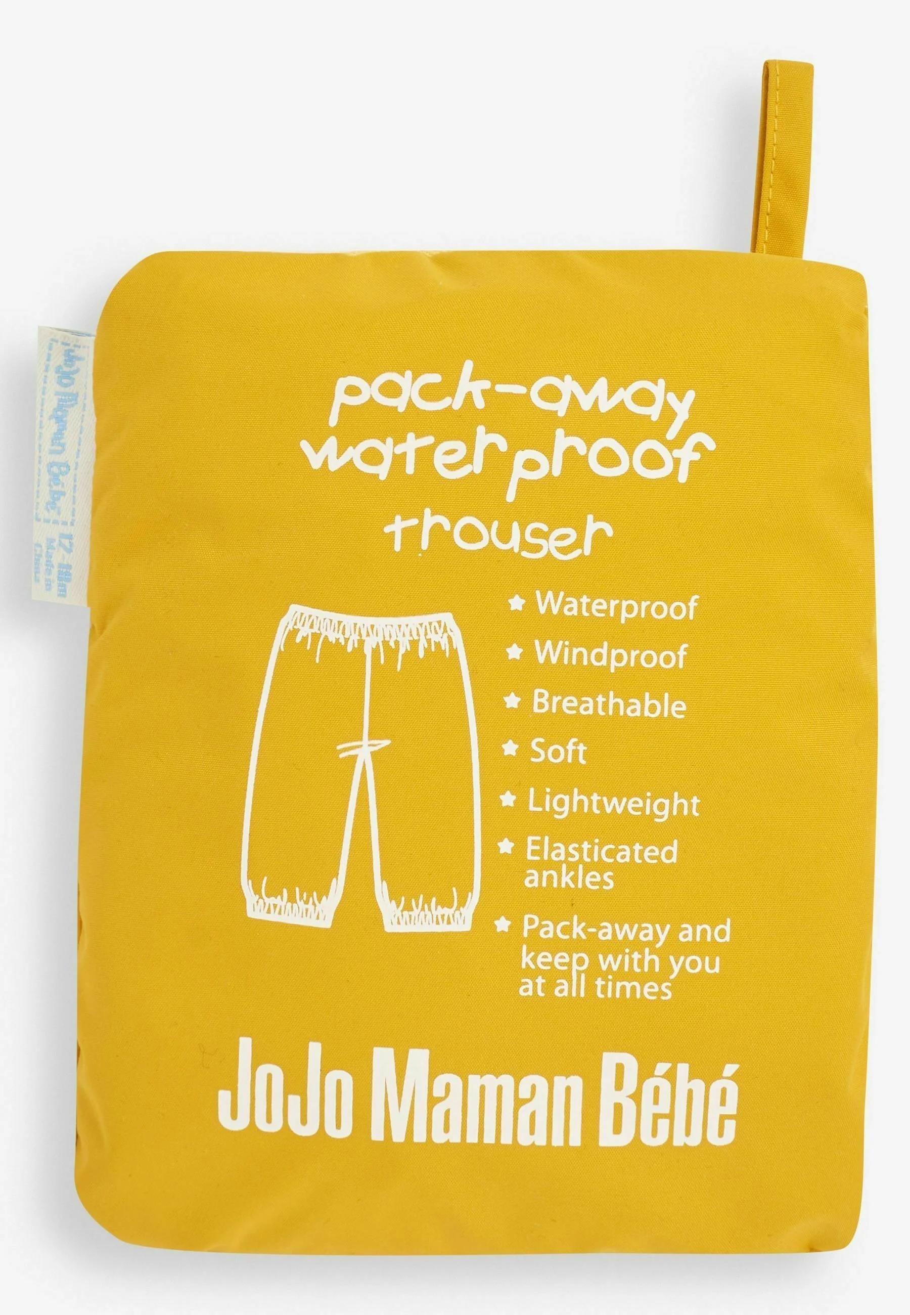 JoJo Maman Bébé PACK AWAY WATERPROOF STANDARD - Pantalones impermeables