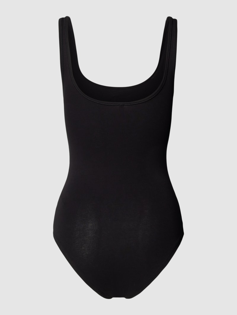 Body mit Label-Patch in schwarz