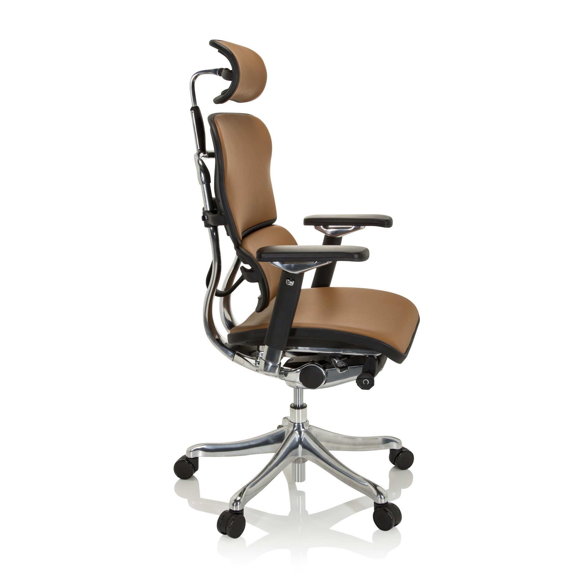 hjh OFFICE Drehstuhl High End Bürostuhl ERGOHUMAN PLUS Leder (1 St), Schreibtischstuhl ergonomisch