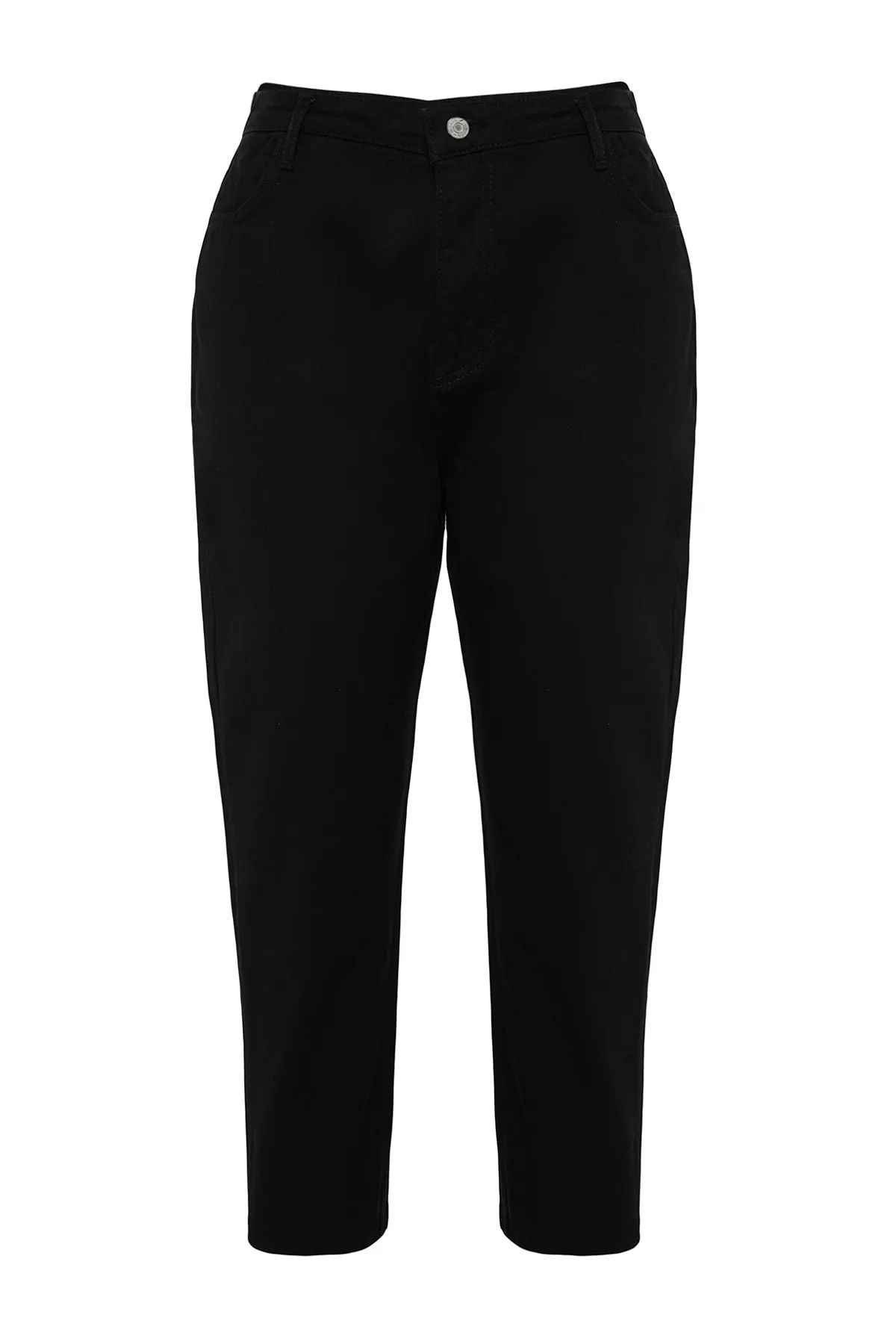 Trendyol Curve  Schwarze Mom-Fit-Jeans TBBSS23CJ00038