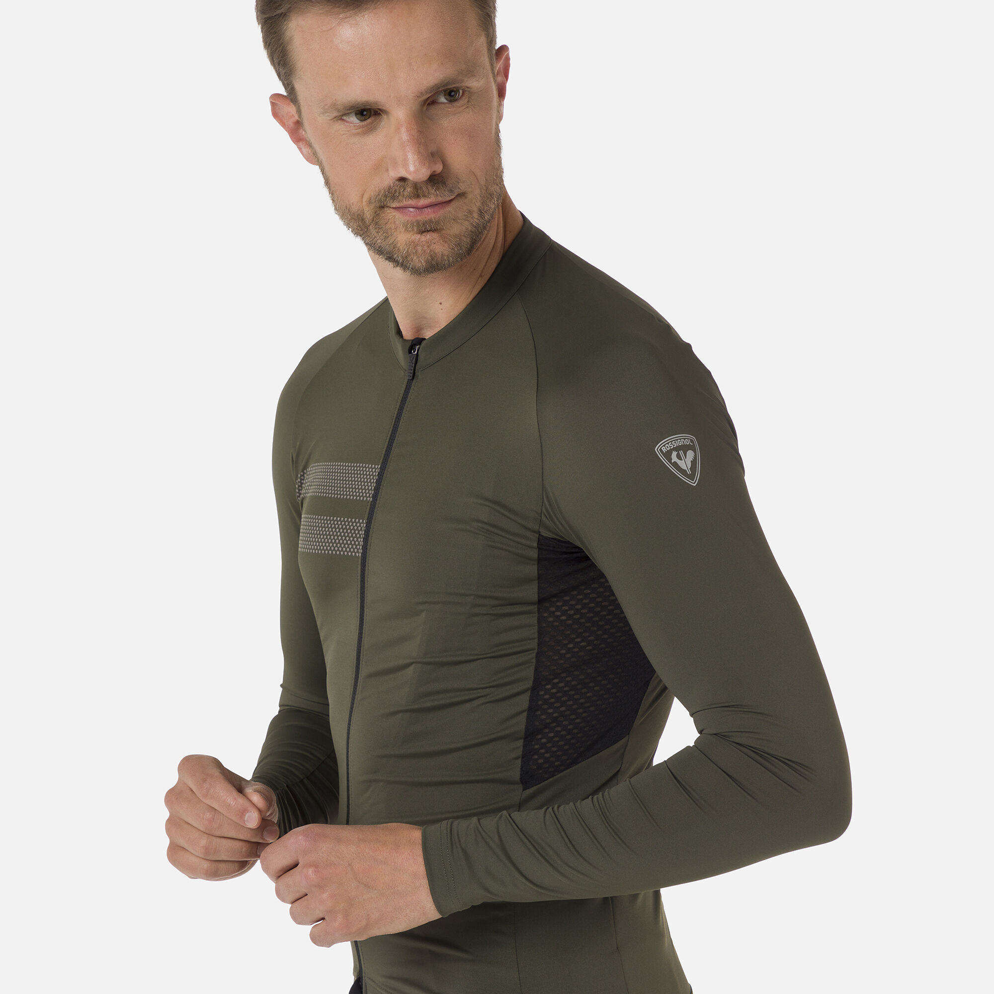 Maillot de vélo de route à manches longues pour homme