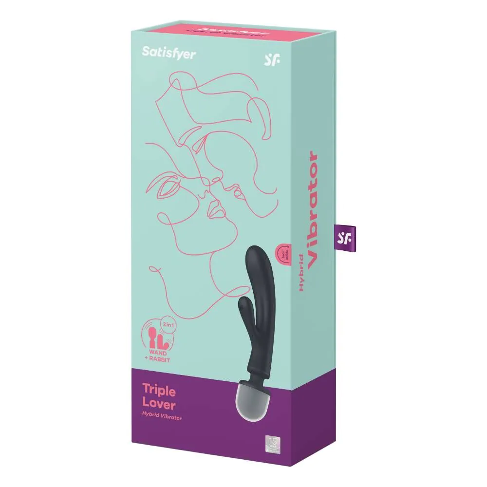 Satisfyer Triple Lover Massageapparat Grå