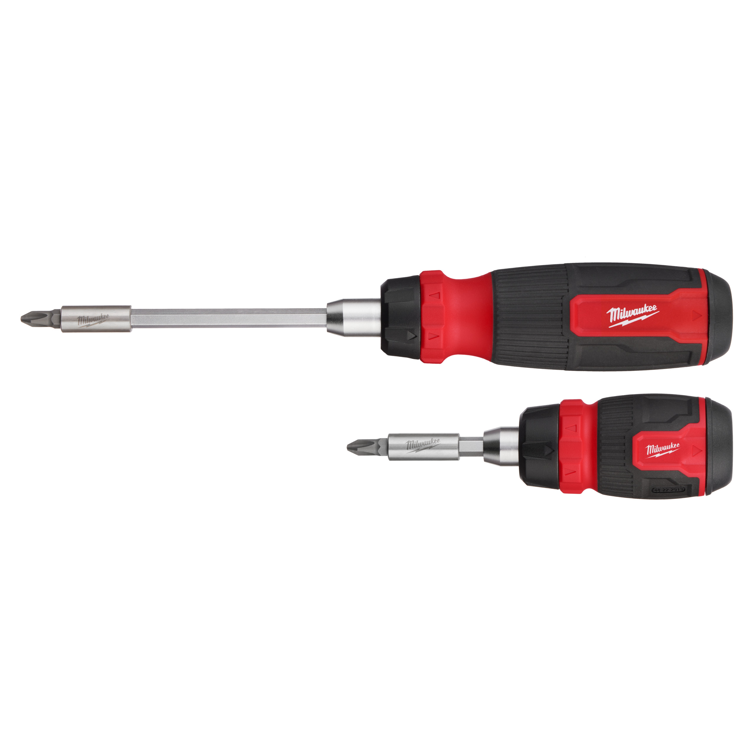 Zestaw 2-częściowych wkrętaków z grzechotką i kompaktowych wkrętaków z grzechotką i wieloma bitami Milwaukee Accessories 4932492811