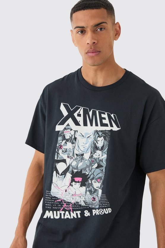 Oversize T-Shirt mit lizenziertem X Men Print