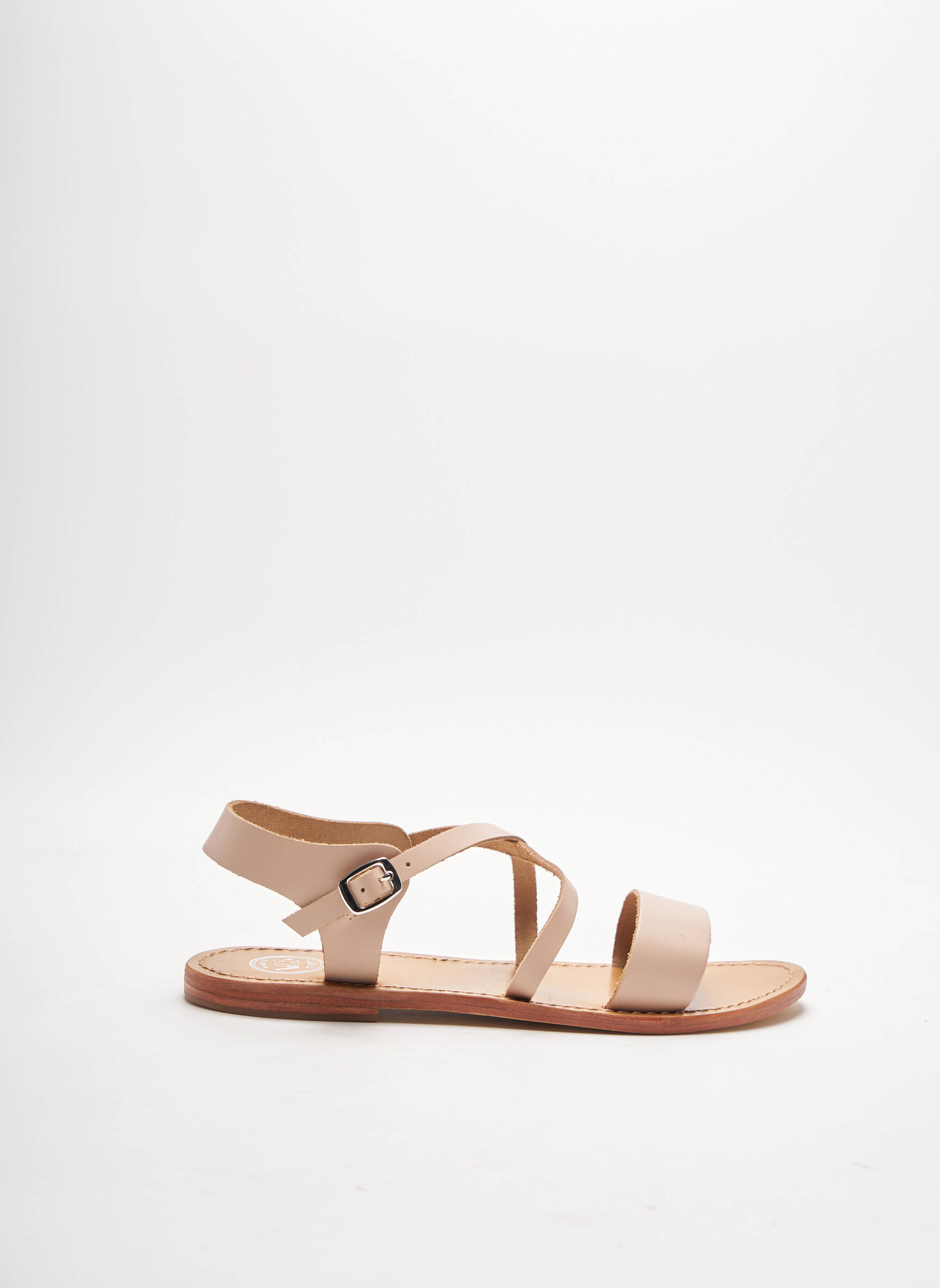 White Sun Sandales Nu Pieds Femme couleur beige