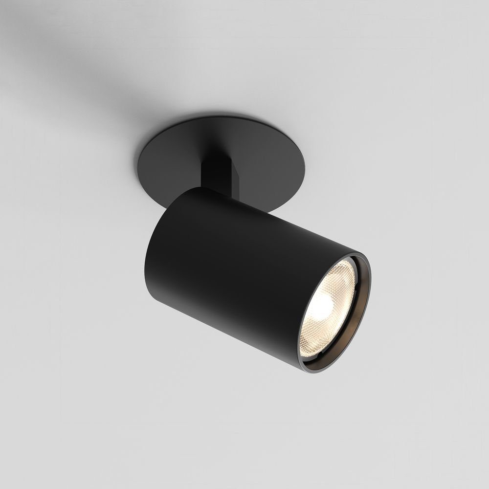 ASTRO Deckenspot Wand- und Deckeneinbauleuchte Ascoli GU10 in Schwarz, keine Angabe, Leuchtmittel enthalten: Nein, warmweiss, Deckenstrahler, Deckenspot, Aufbaustrahler