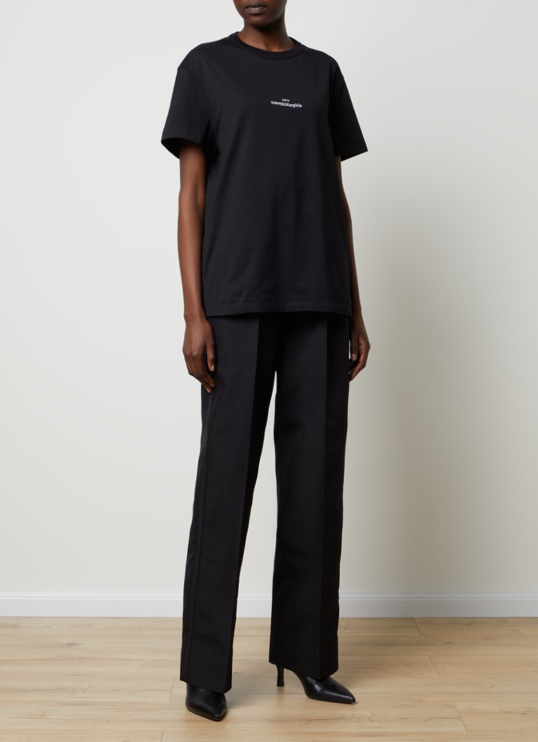 T-shirt Maison Margiela con logo ricamato
