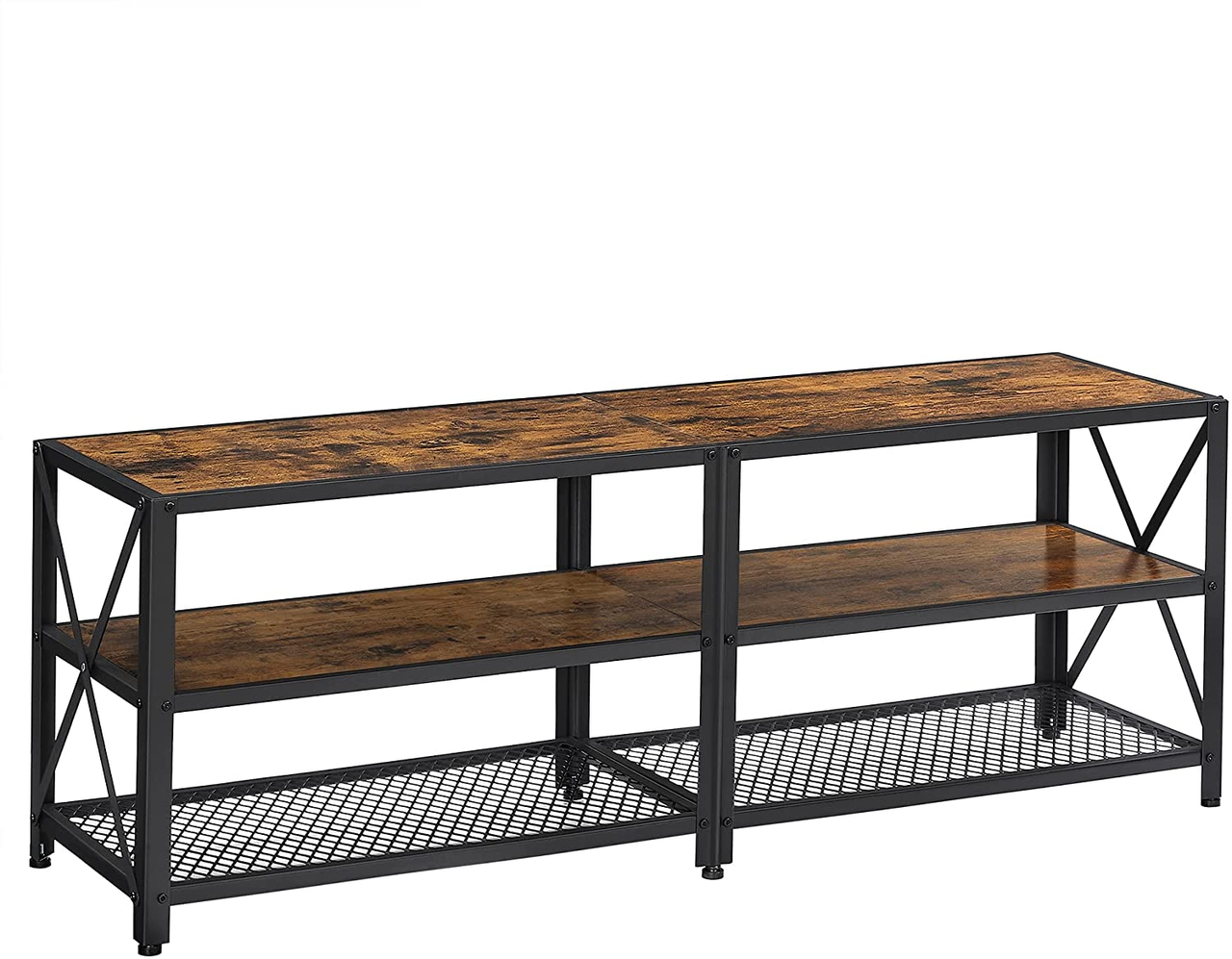 Vasagle Fernsehtisch, 140x39x52cm, Rustikales Braun