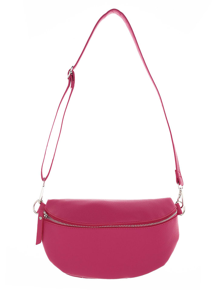 Zwillingsherz Leder-Umhängetasche in Pink - (B)23 x (H)14 x (T)7 cm günstig kaufen onesize