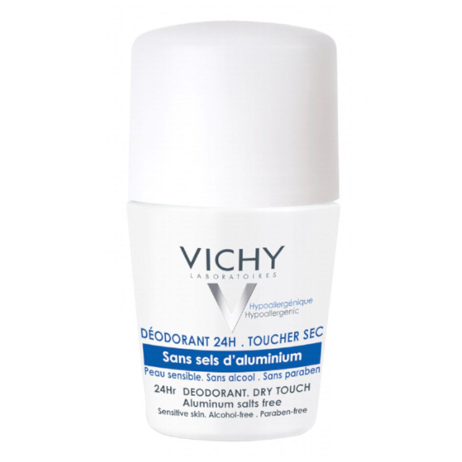 Vichy Déodorant 24H Toucher Sec Peau Sensible Roll-On 50 ml