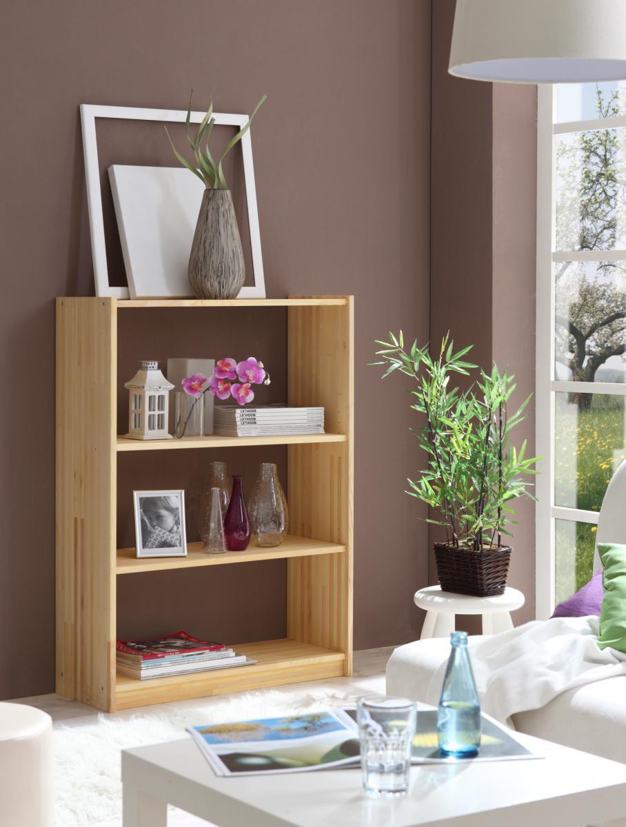 Ticaa Standregal Fichte massiv Natur 112cm hoch