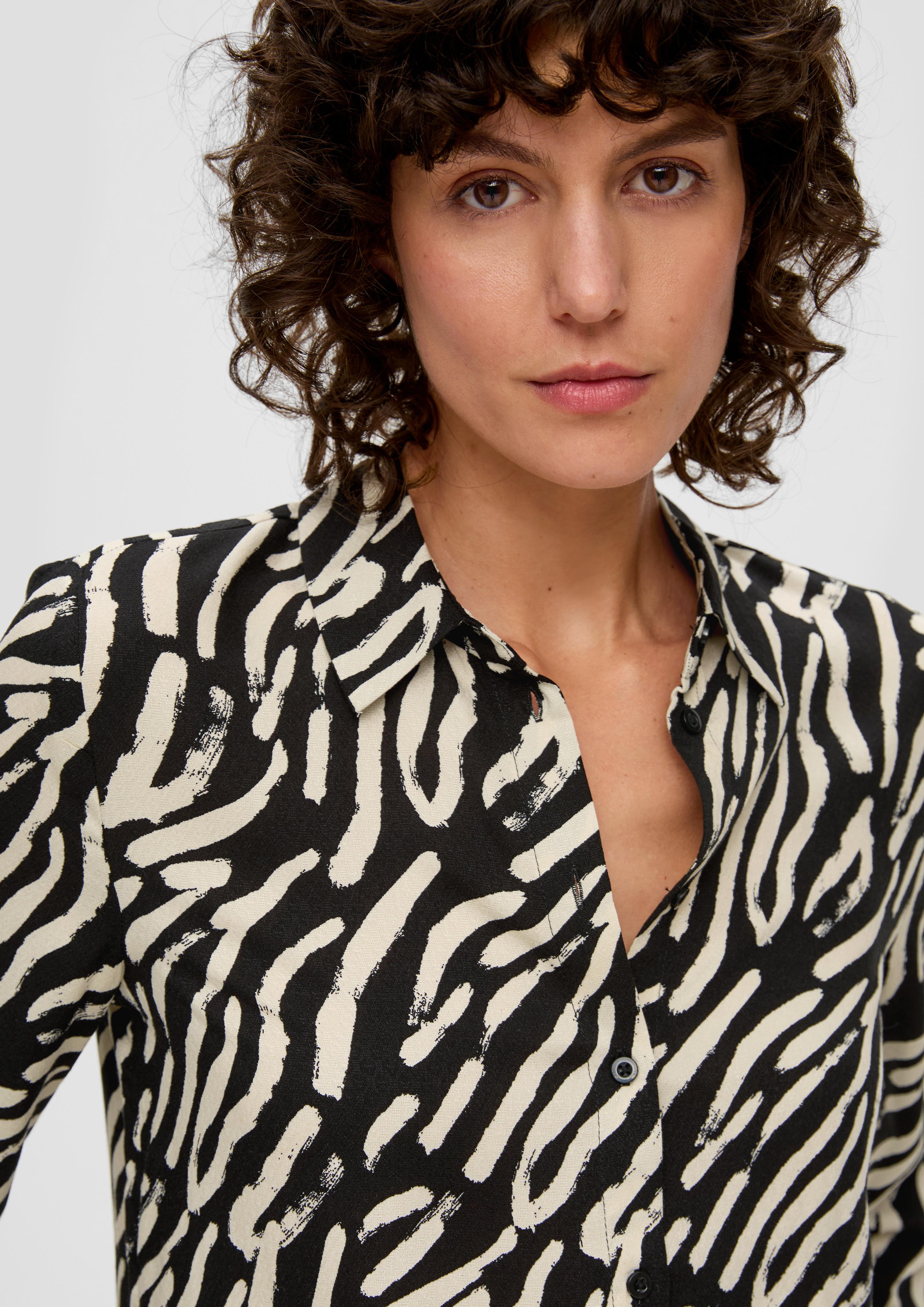 Bluse mit Allovermuster  2139059-99A4