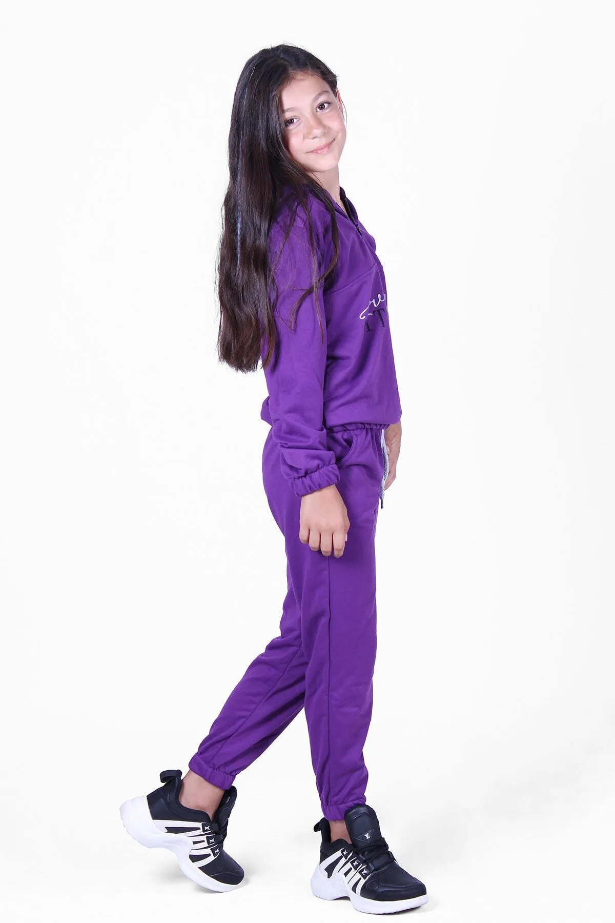 FYK KİDS  Trainingsanzug - Lila - Regular Fit