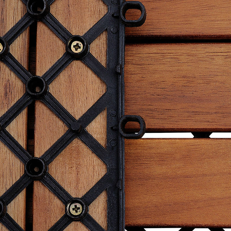 DEUBA Casaria Holzfliese Mosaik - ca. 30 x 30cm, Akazien braun