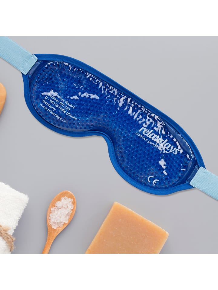 relaxdays 2 x Augenmaske in Blau günstig kaufen onesize