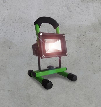 BERG HANDLEUCHTE BCL SUPER LED 10 AKKU - IP65 INKL. FUßGESTL.