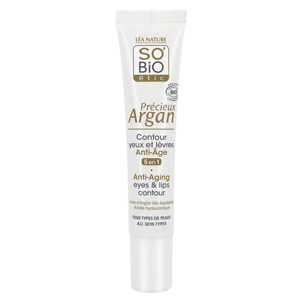 LÉA NATURE SO BiO étic Contour yeux et lèvres Anti-Âge, Précieux Argan Contour yeux et lèvres