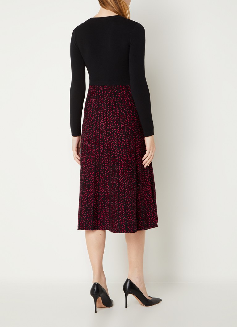 Abito midi in maglia fine Hobbs Harlie con motivo a maglia