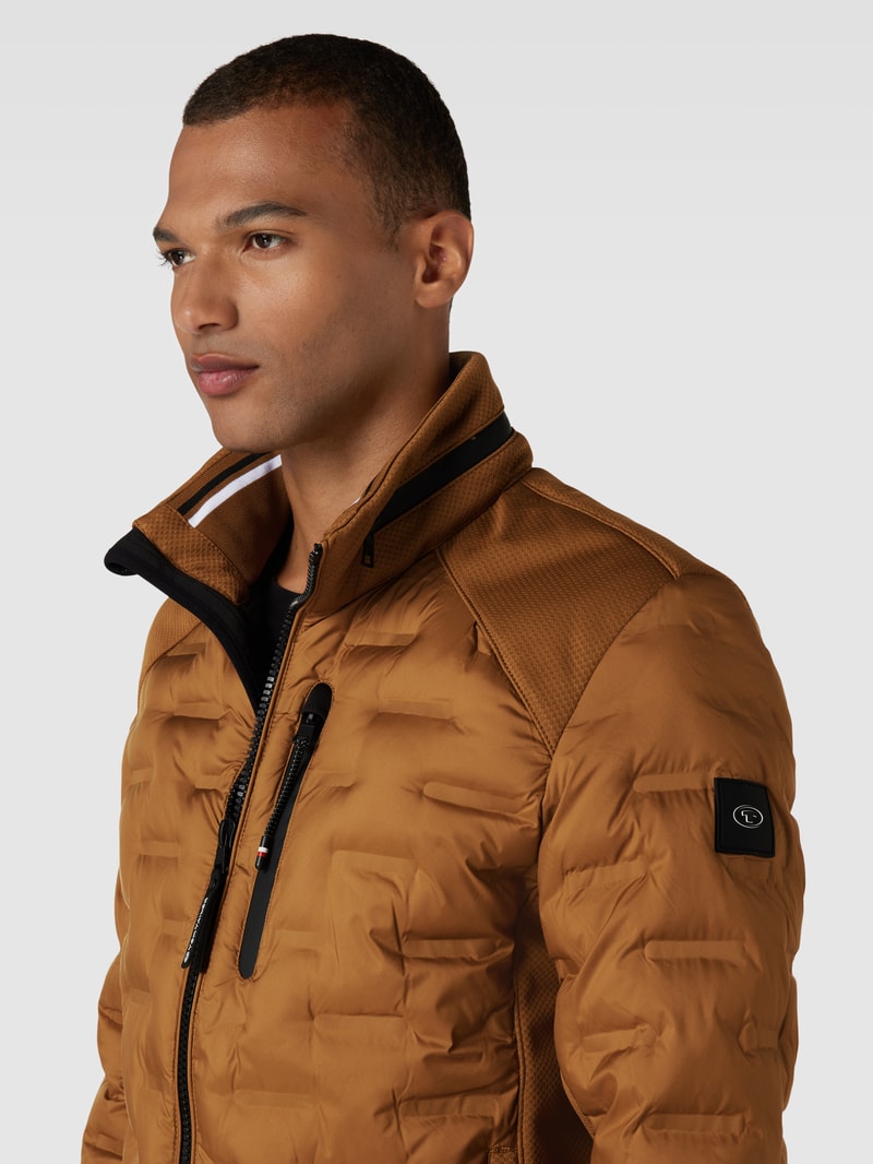Jacke mit Strukturmuster in gold
