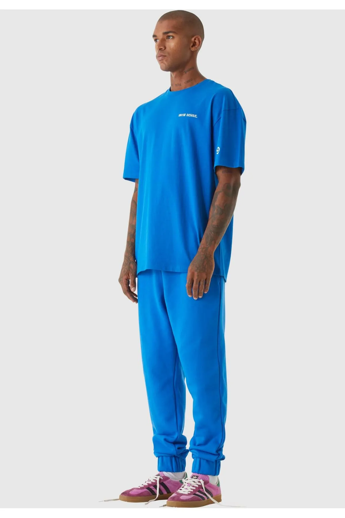 9N1M SENSE  Jogginghose - Blau - Straight