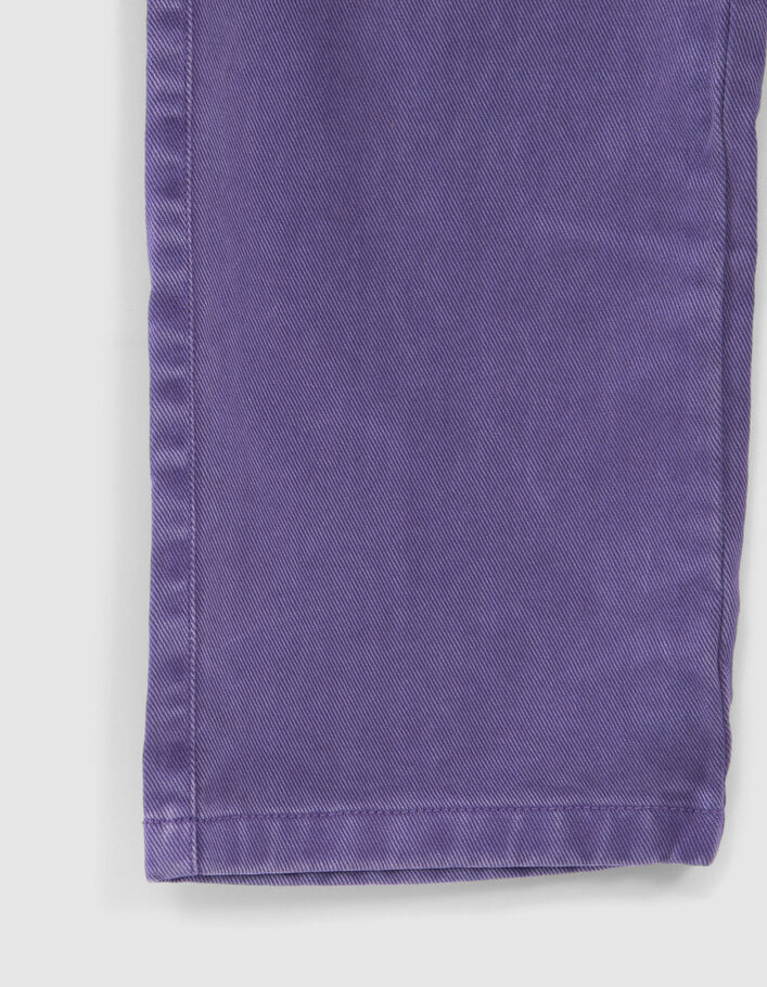Jean WIDE LEG violet upcyclé fille