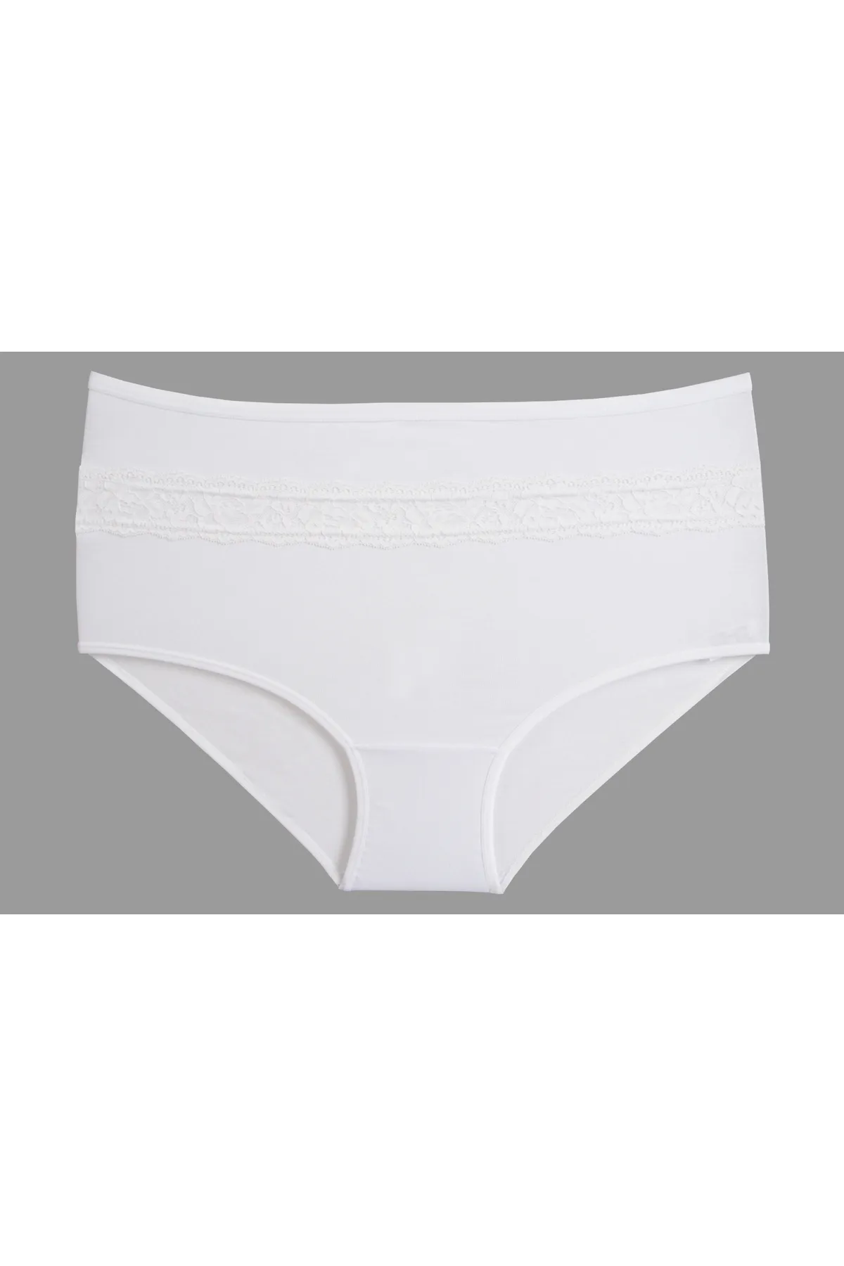 Nicoletta  Damenhöschen, große Größe, 5er-Pack, Baumwolle, Lycra, GRAU