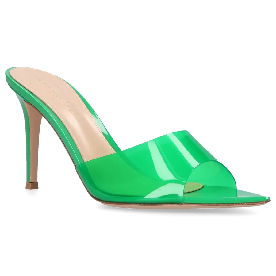 Gianvito Rossi - Pantoletten ELLE 85 PVC - grün