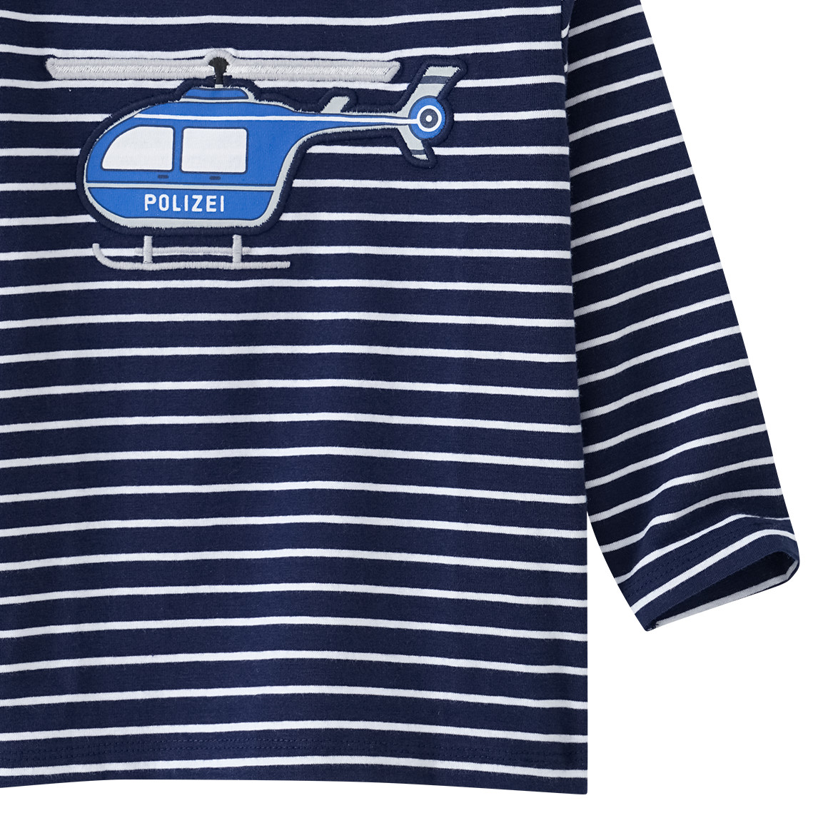 Baby Langarmshirt mit Polizei-Applikation