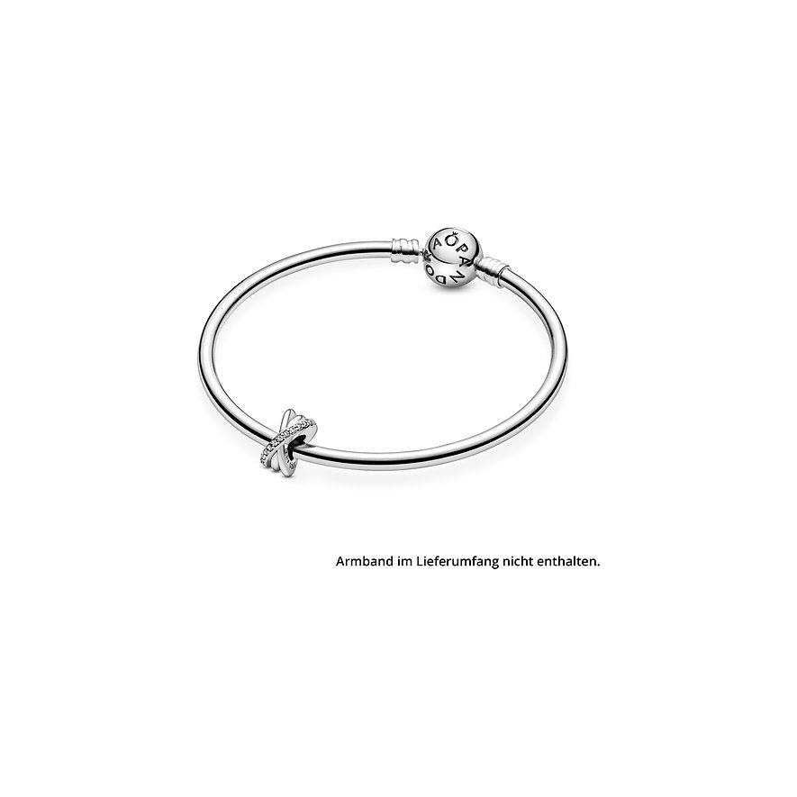 Pandora Charm Timeless Funkelnde und Polierte Linien Zwischenelement