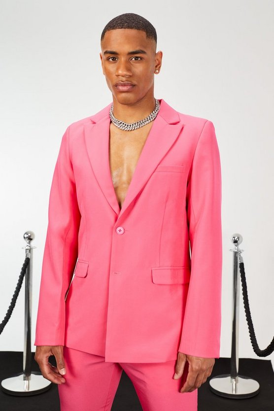 Einreihige Slim-Fit Anzugjacke