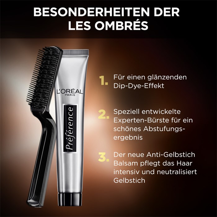 Glänzendes Ombré