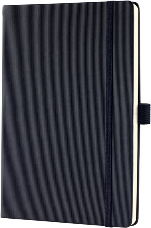 Sigel Conceptum Notizbuch DIN A5 Liniert Gebunden Karton, Kunststoff Hardback Schwarz 194 Seiten 97 Blatt