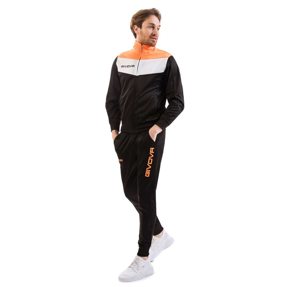 Givova Tuta Campo Trainingsanzug schwarz/neonorange