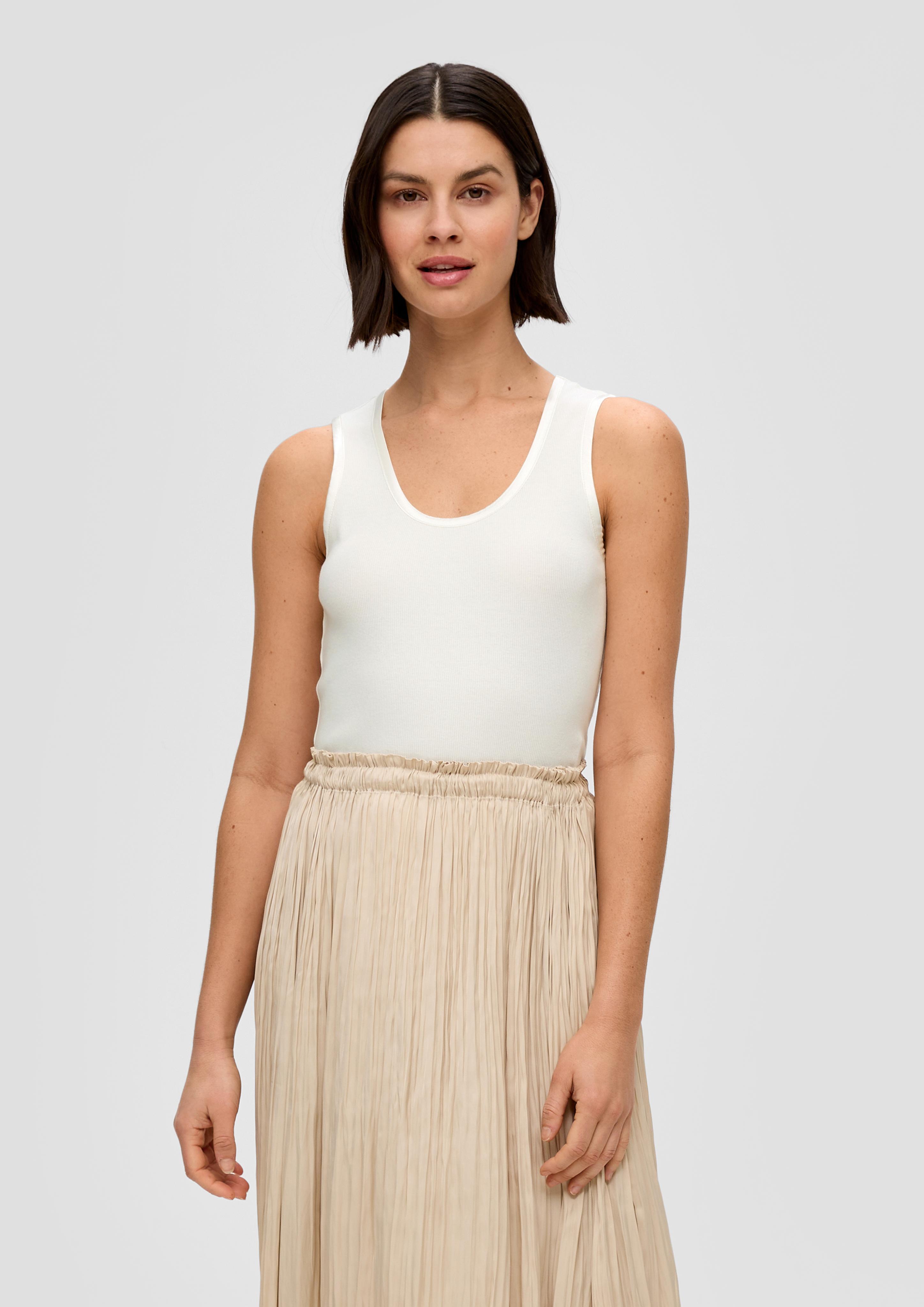 Tanktop mit Satin-Detail  2141362-0200