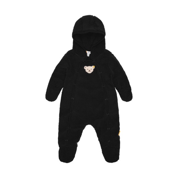 Einteiler Fleece, dunkelblau für Mädchen