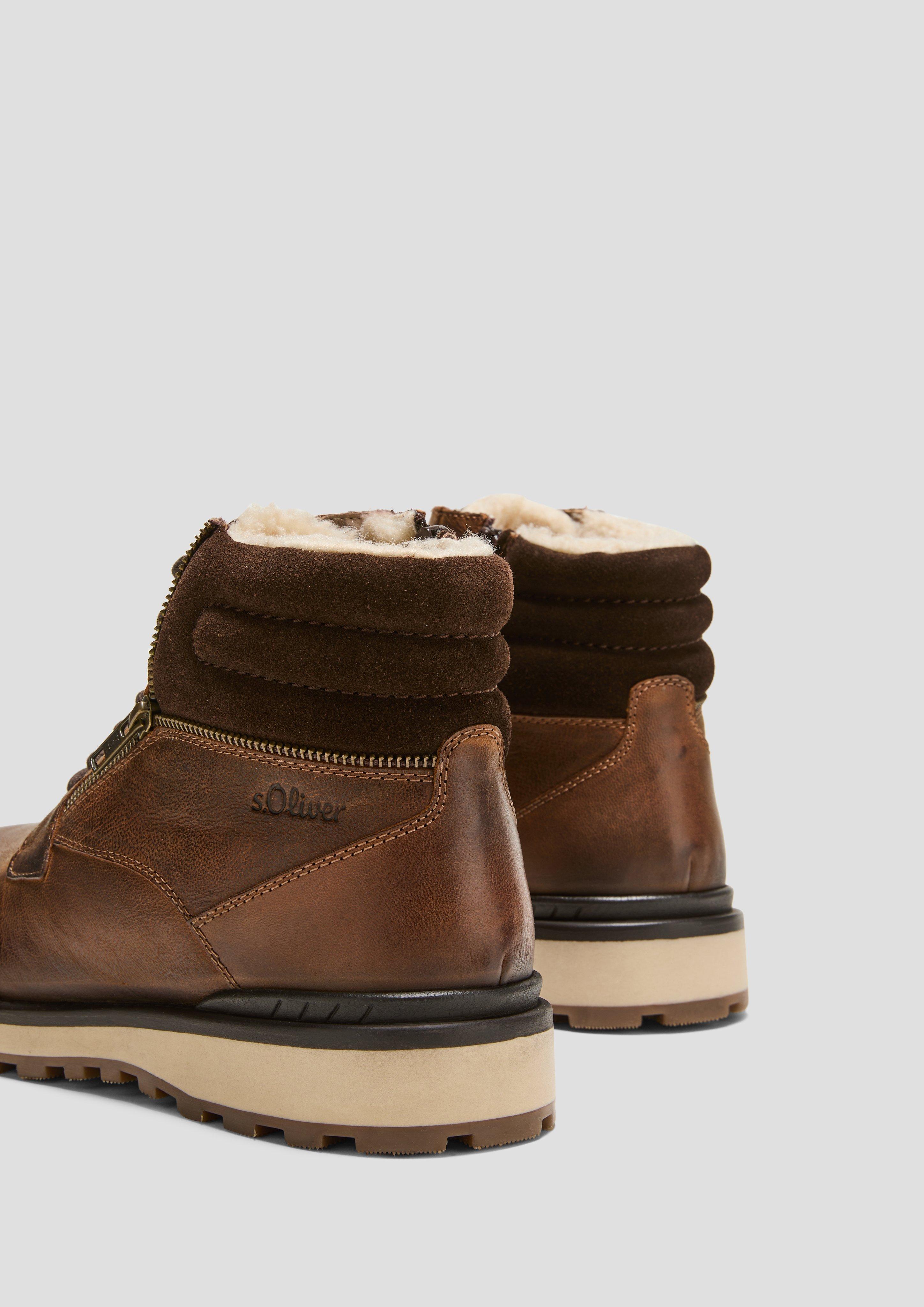Schnürstiefel aus Echtleder  6008623-305